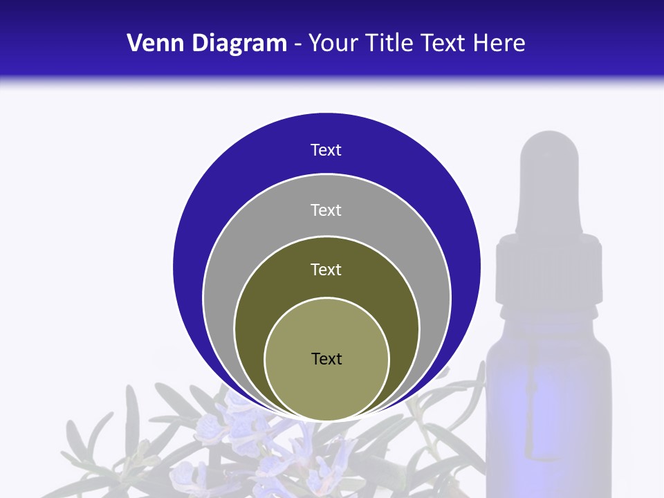 A Bottle Of Essential Oils Next To Some Flowers PowerPoint Template