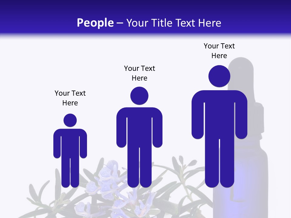 A Bottle Of Essential Oils Next To Some Flowers PowerPoint Template