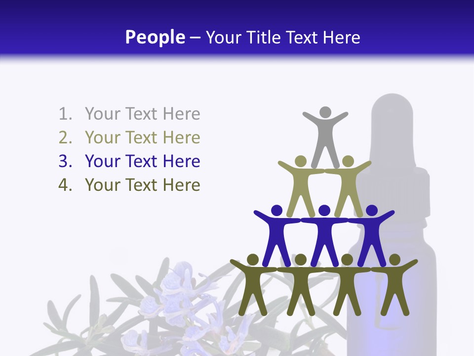 A Bottle Of Essential Oils Next To Some Flowers PowerPoint Template