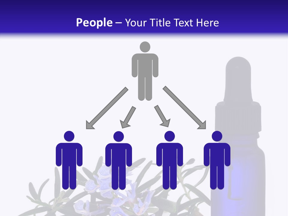 A Bottle Of Essential Oils Next To Some Flowers PowerPoint Template