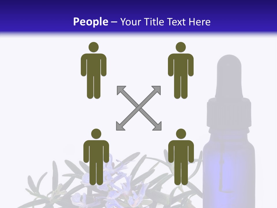 A Bottle Of Essential Oils Next To Some Flowers PowerPoint Template