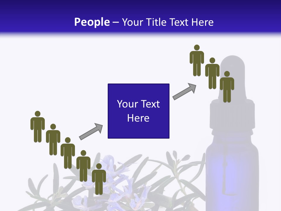 A Bottle Of Essential Oils Next To Some Flowers PowerPoint Template