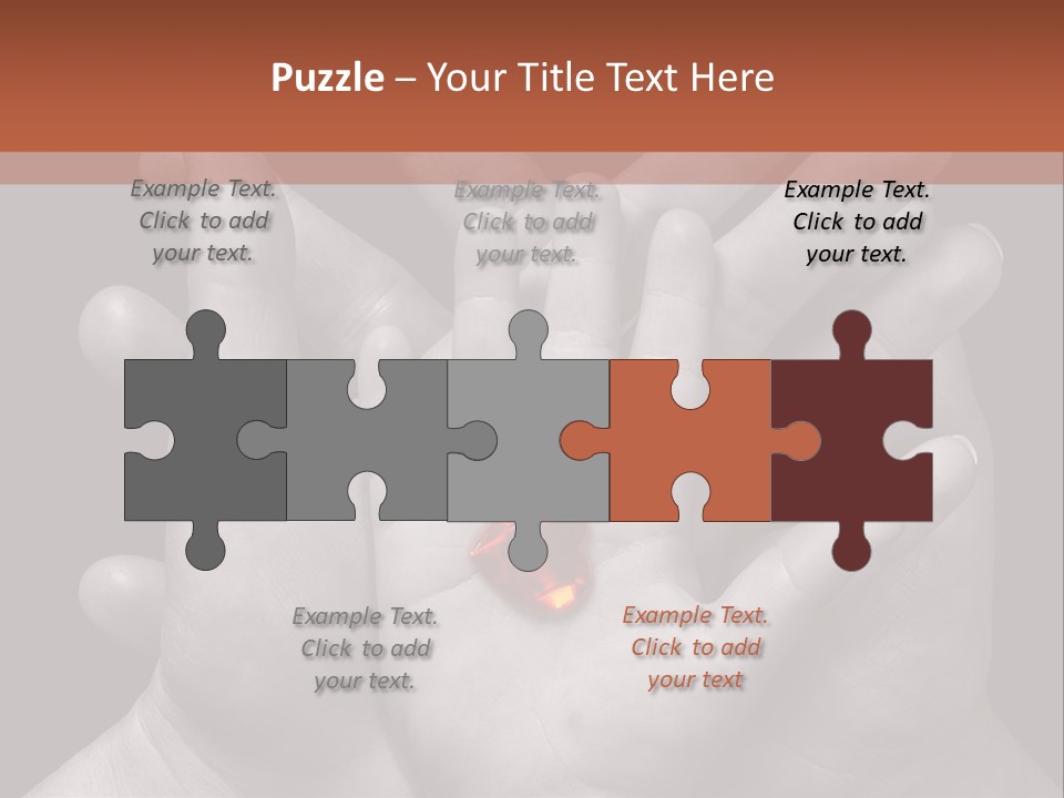 A Group Of Hands Holding A Red Heart Powerpoint Template PowerPoint Template