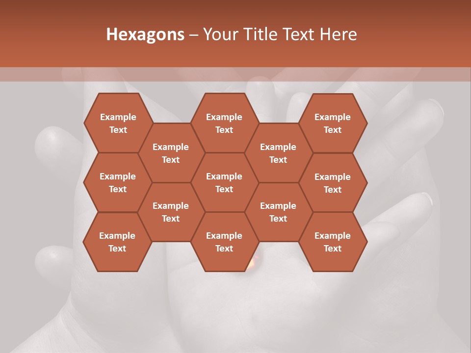 A Group Of Hands Holding A Red Heart Powerpoint Template PowerPoint Template