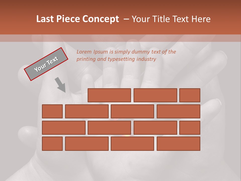 A Group Of Hands Holding A Red Heart Powerpoint Template PowerPoint Template