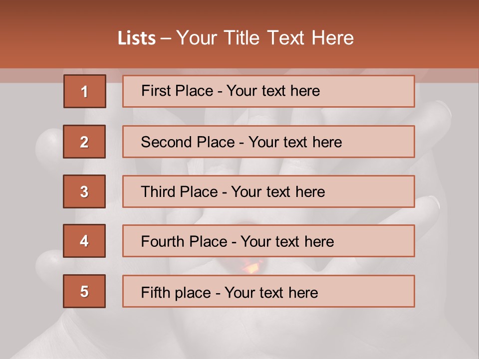 A Group Of Hands Holding A Red Heart Powerpoint Template PowerPoint Template