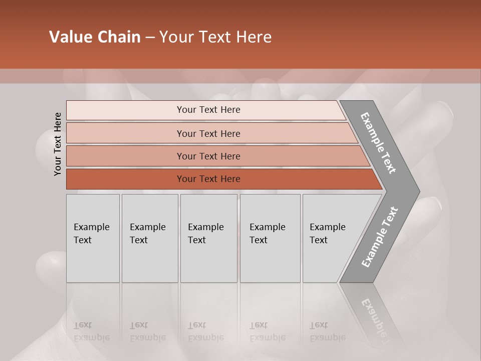 A Group Of Hands Holding A Red Heart Powerpoint Template PowerPoint Template