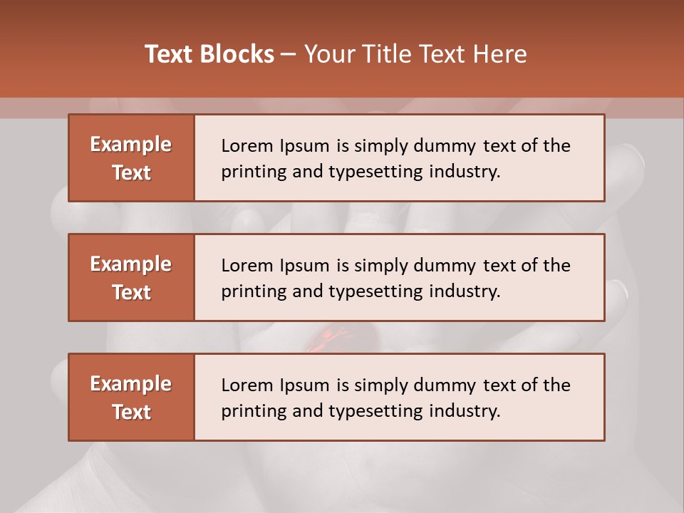 A Group Of Hands Holding A Red Heart Powerpoint Template PowerPoint Template