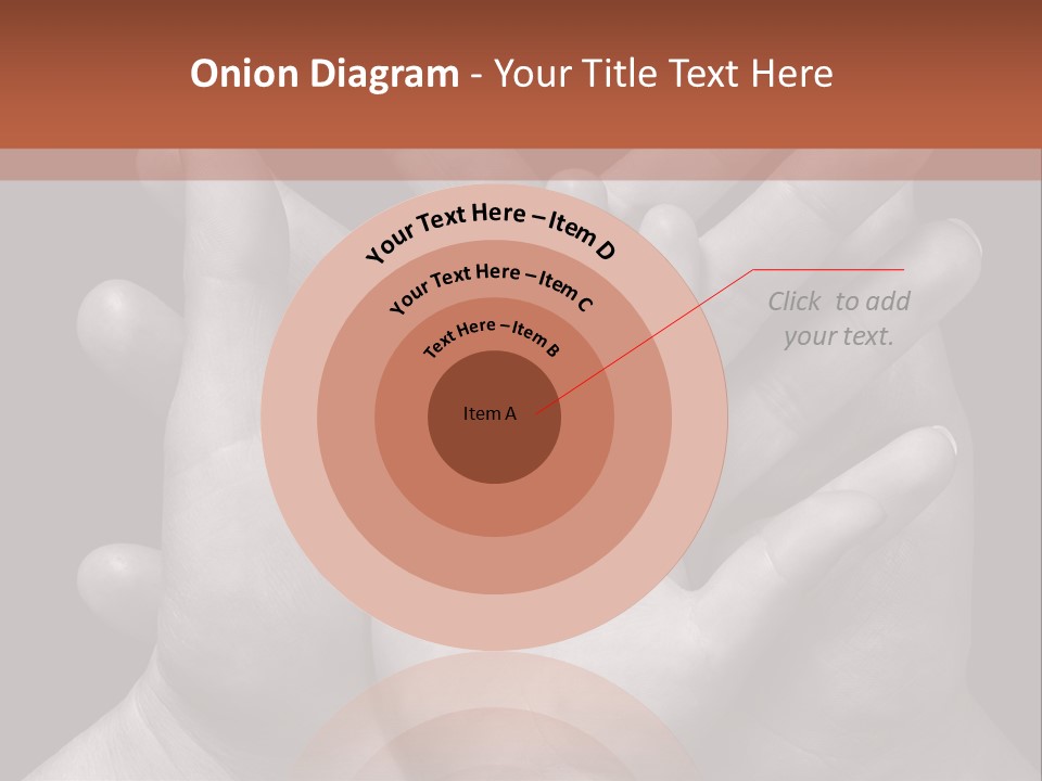 A Group Of Hands Holding A Red Heart Powerpoint Template PowerPoint Template