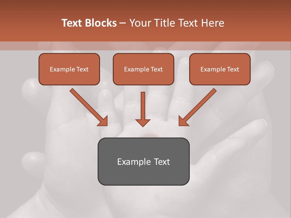 A Group Of Hands Holding A Red Heart Powerpoint Template PowerPoint Template