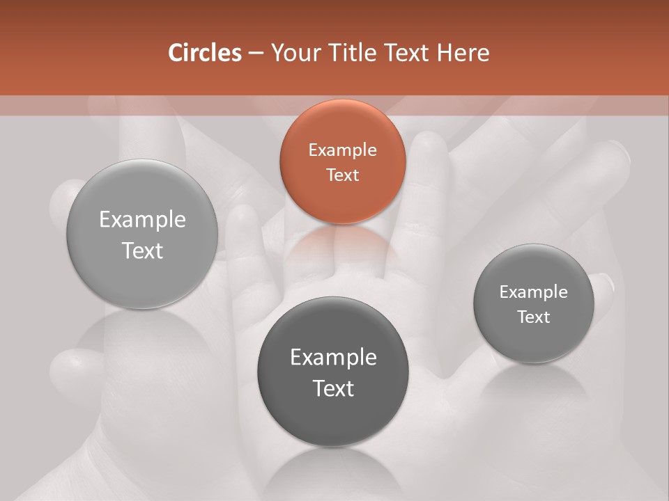 A Group Of Hands Holding A Red Heart Powerpoint Template PowerPoint Template