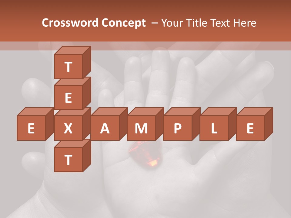 A Group Of Hands Holding A Red Heart Powerpoint Template PowerPoint Template