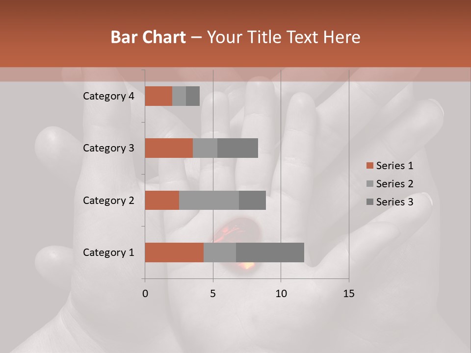 A Group Of Hands Holding A Red Heart Powerpoint Template PowerPoint Template
