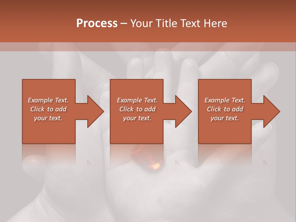 A Group Of Hands Holding A Red Heart Powerpoint Template PowerPoint Template