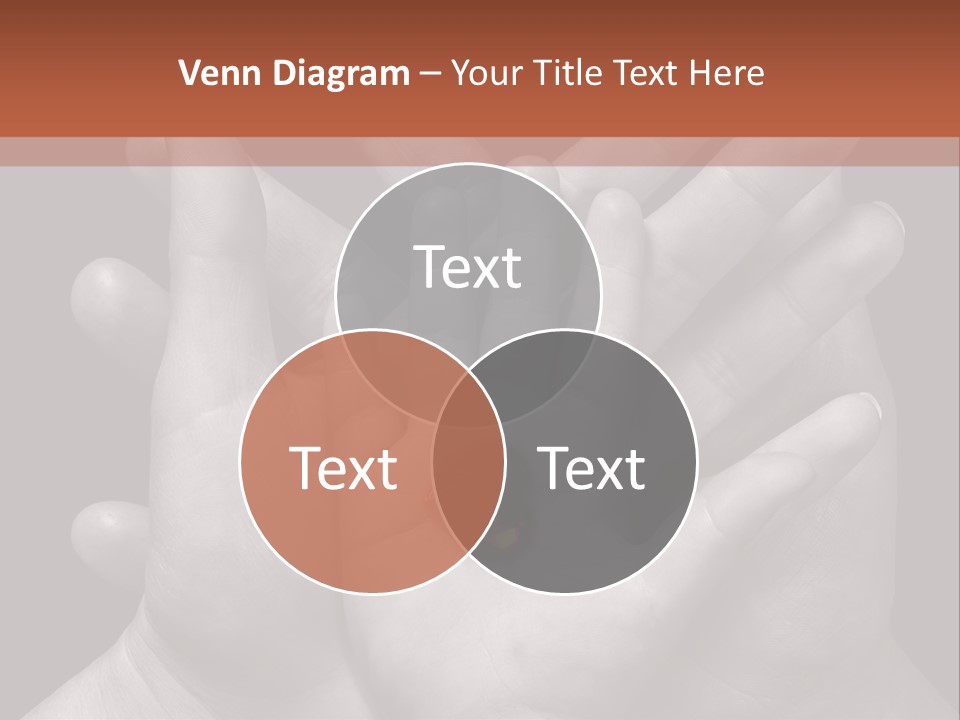 A Group Of Hands Holding A Red Heart Powerpoint Template PowerPoint Template