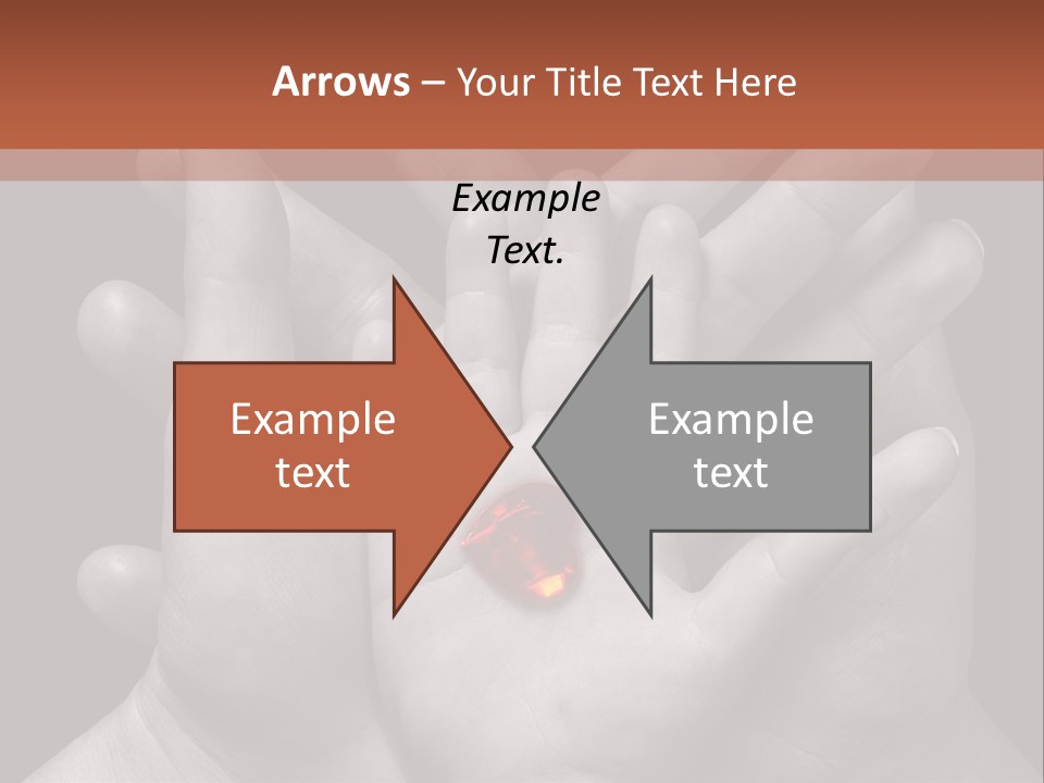 A Group Of Hands Holding A Red Heart Powerpoint Template PowerPoint Template