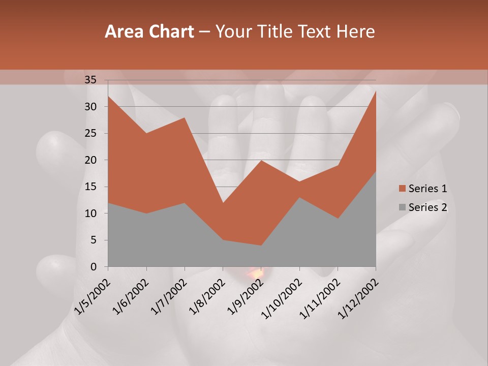 A Group Of Hands Holding A Red Heart Powerpoint Template PowerPoint Template