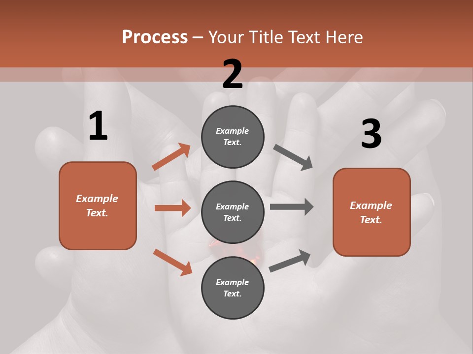A Group Of Hands Holding A Red Heart Powerpoint Template PowerPoint Template