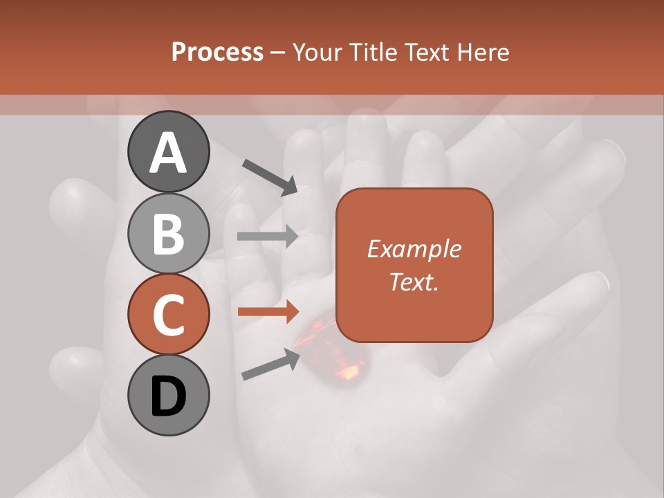 A Group Of Hands Holding A Red Heart Powerpoint Template PowerPoint Template