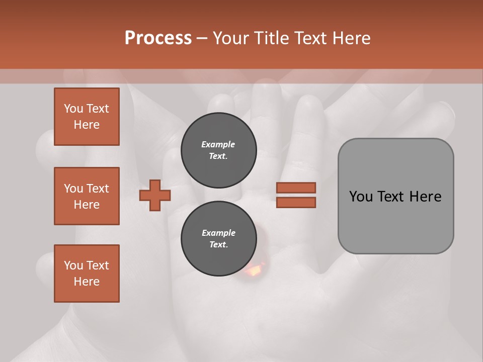 A Group Of Hands Holding A Red Heart Powerpoint Template PowerPoint Template