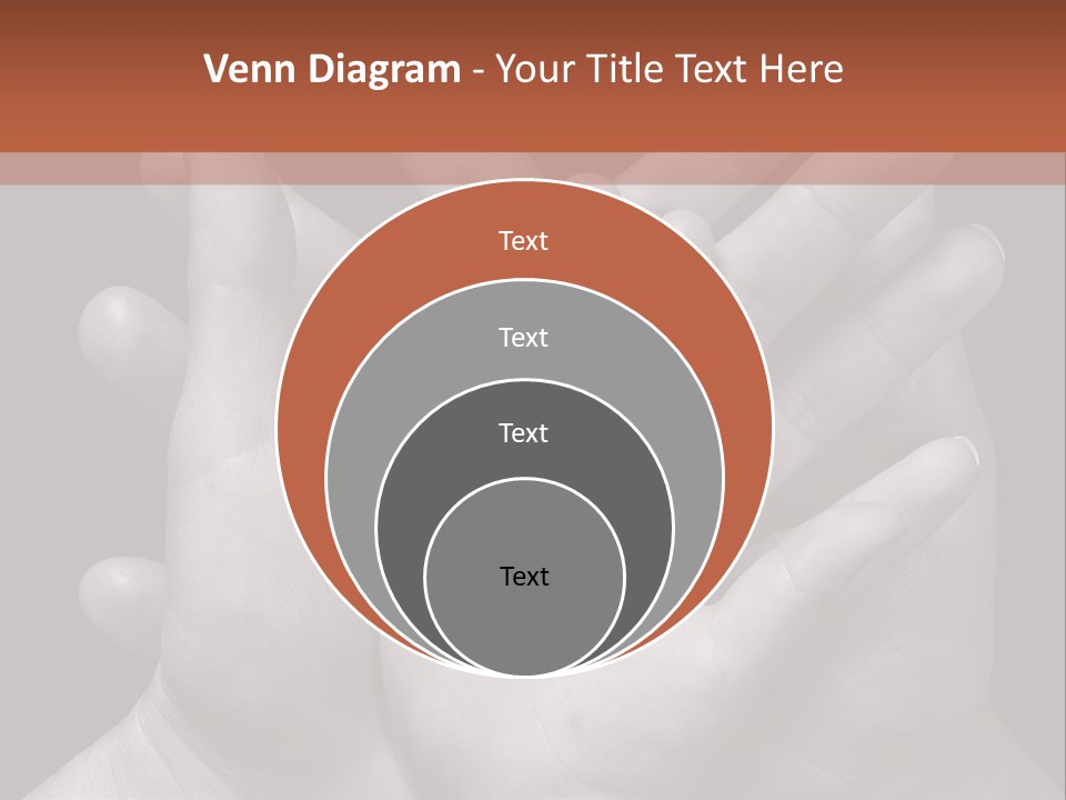 A Group Of Hands Holding A Red Heart Powerpoint Template PowerPoint Template