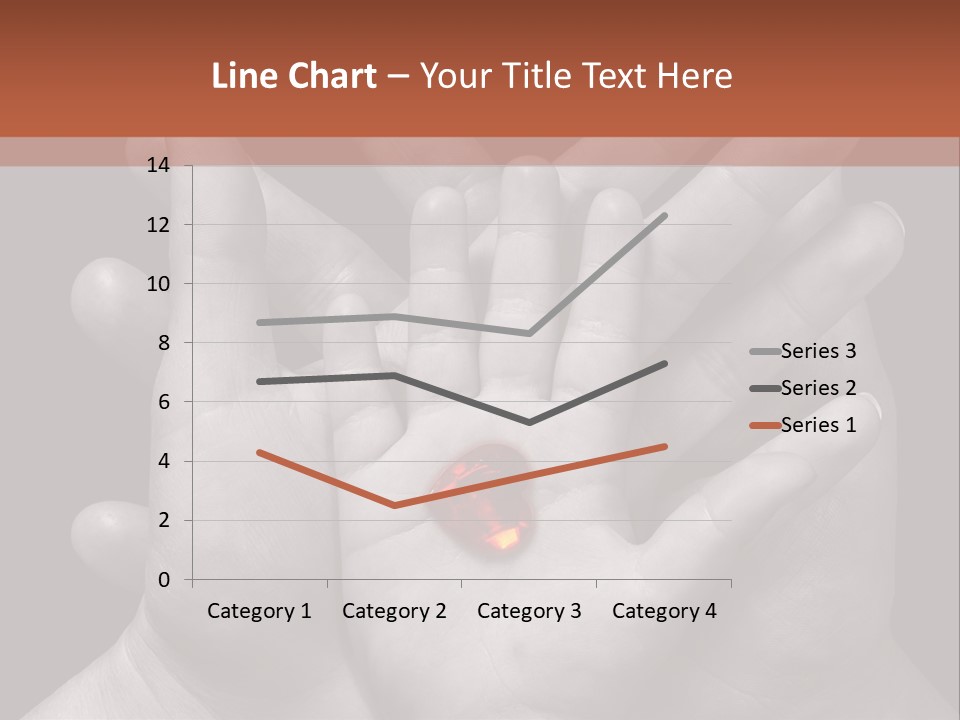 A Group Of Hands Holding A Red Heart Powerpoint Template PowerPoint Template