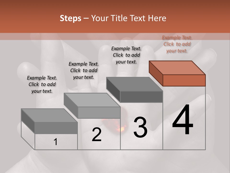 A Group Of Hands Holding A Red Heart Powerpoint Template PowerPoint Template