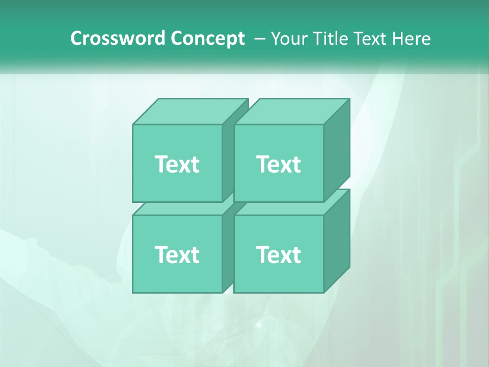 A Person Holding A Tennis Racquet On A Green Background PowerPoint Template