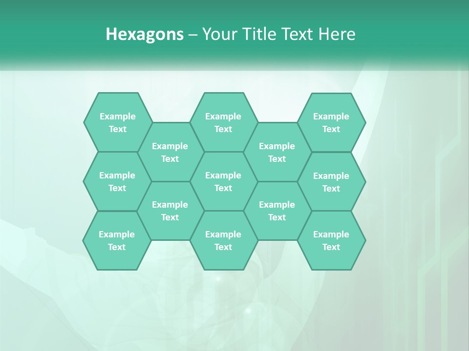 A Person Holding A Tennis Racquet On A Green Background PowerPoint Template