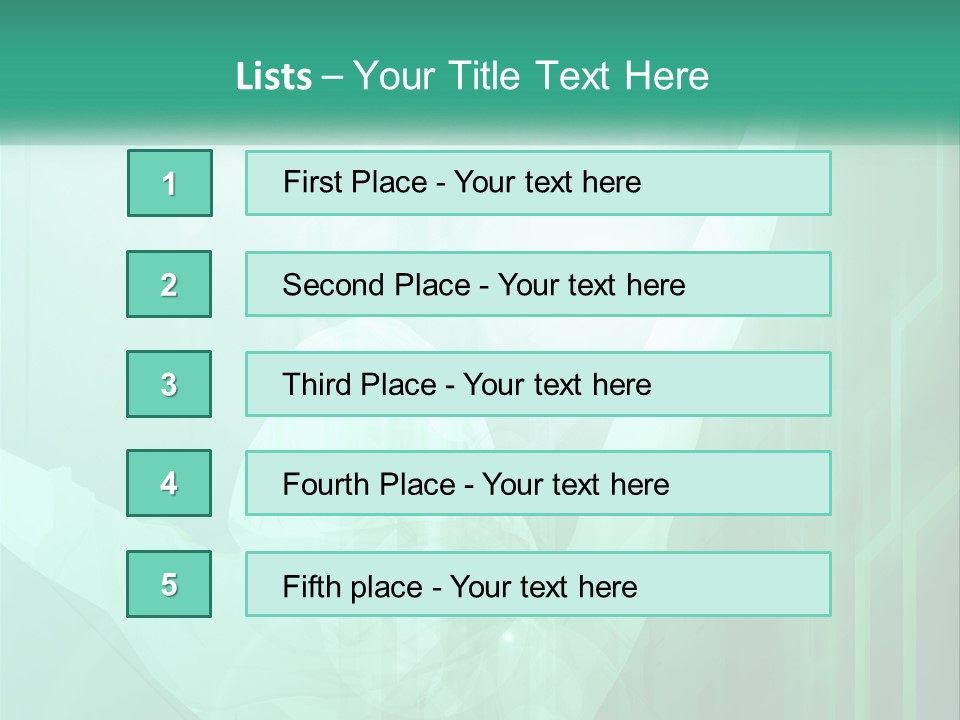 A Person Holding A Tennis Racquet On A Green Background PowerPoint Template