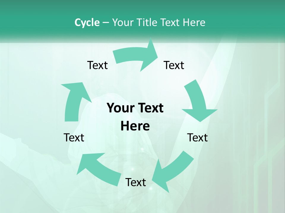 A Person Holding A Tennis Racquet On A Green Background PowerPoint Template