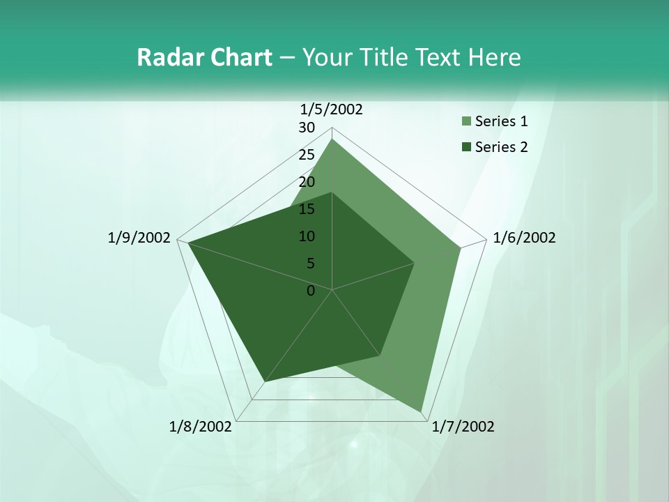 A Person Holding A Tennis Racquet On A Green Background PowerPoint Template