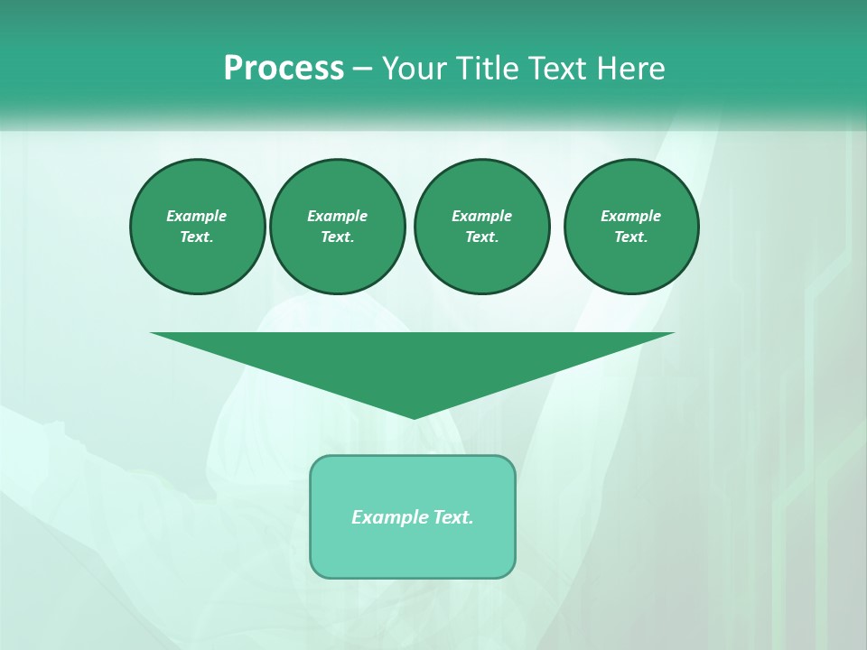A Person Holding A Tennis Racquet On A Green Background PowerPoint Template