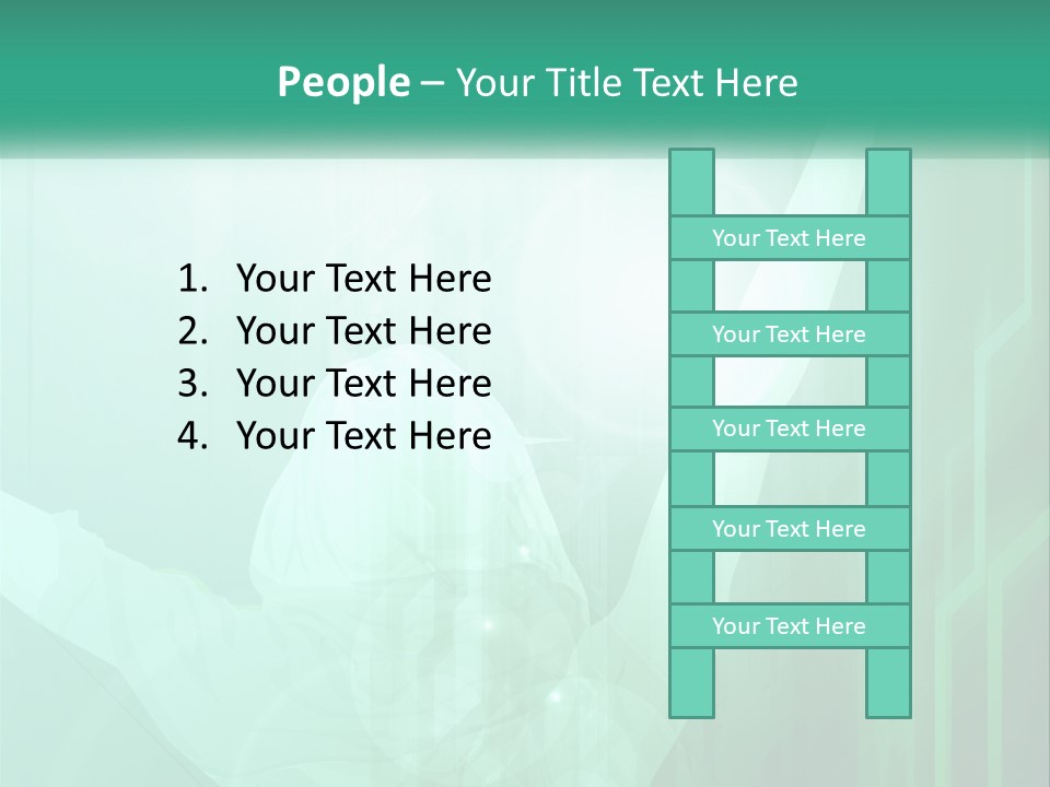 A Person Holding A Tennis Racquet On A Green Background PowerPoint Template