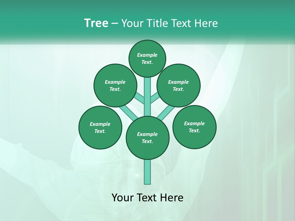 A Person Holding A Tennis Racquet On A Green Background PowerPoint Template