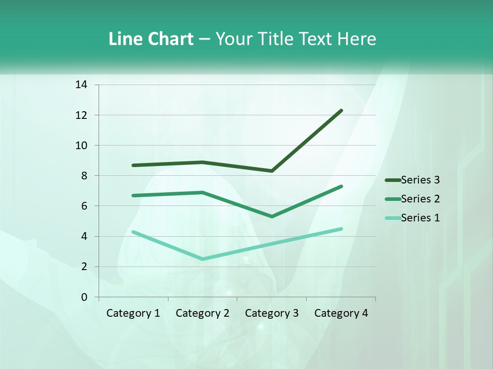 A Person Holding A Tennis Racquet On A Green Background PowerPoint Template