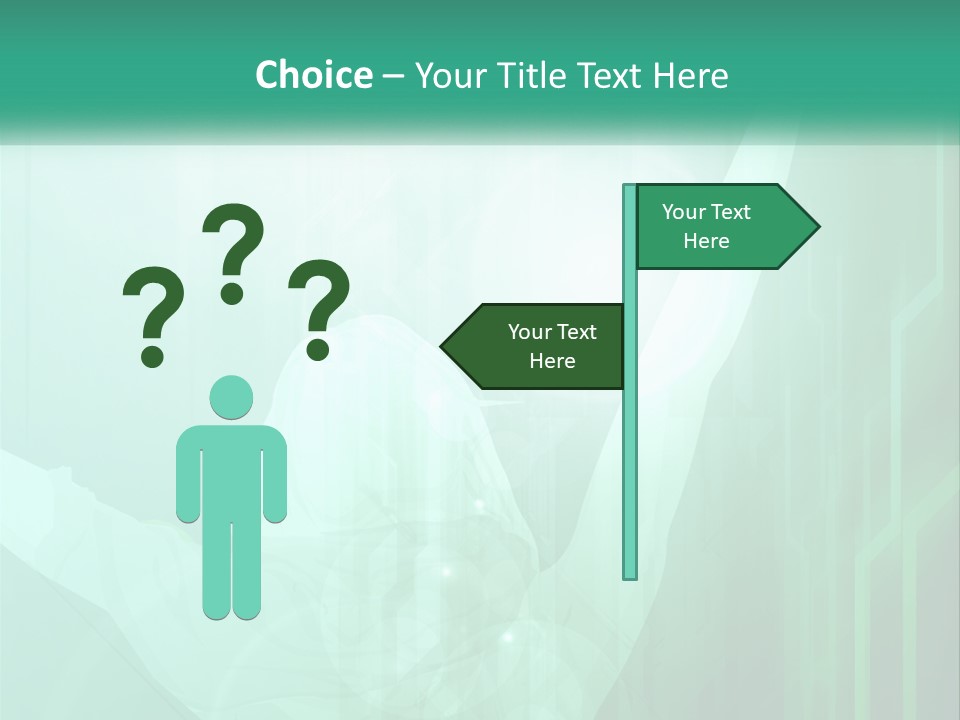 A Person Holding A Tennis Racquet On A Green Background PowerPoint Template