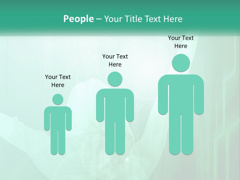 A Person Holding A Tennis Racquet On A Green Background PowerPoint Template