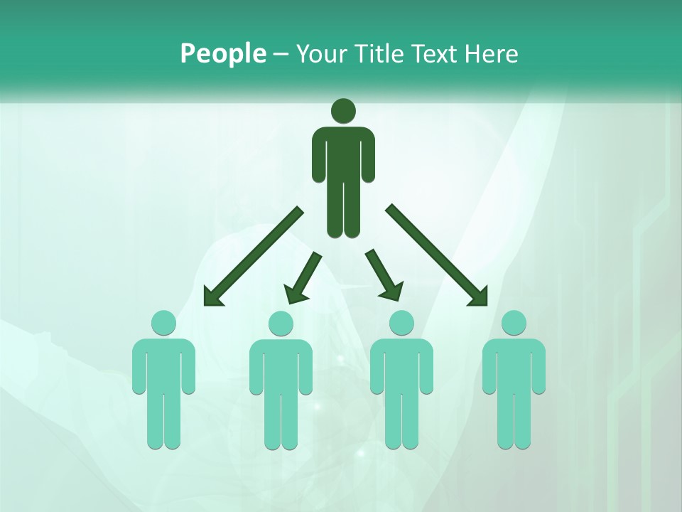 A Person Holding A Tennis Racquet On A Green Background PowerPoint Template