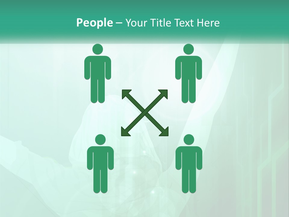 A Person Holding A Tennis Racquet On A Green Background PowerPoint Template