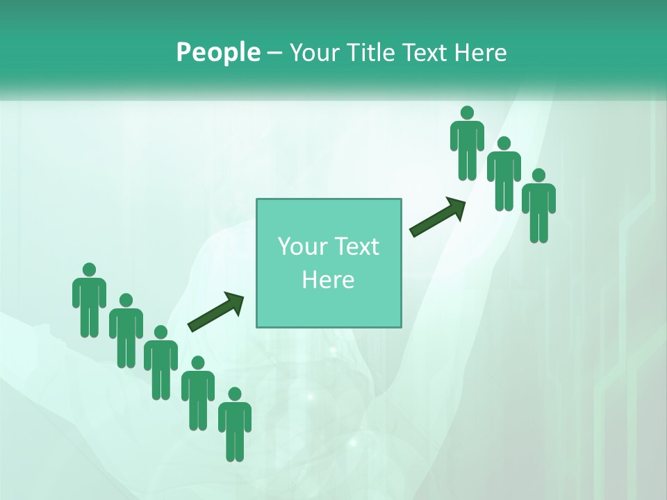 A Person Holding A Tennis Racquet On A Green Background PowerPoint Template