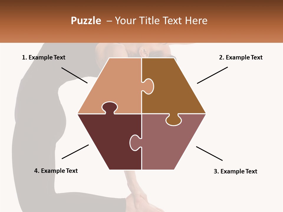 A Woman In A Yoga Pose With A Sign In Front Of Her PowerPoint Template