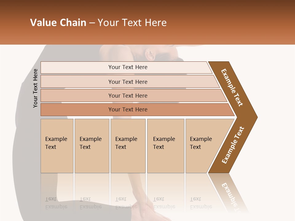 A Woman In A Yoga Pose With A Sign In Front Of Her PowerPoint Template