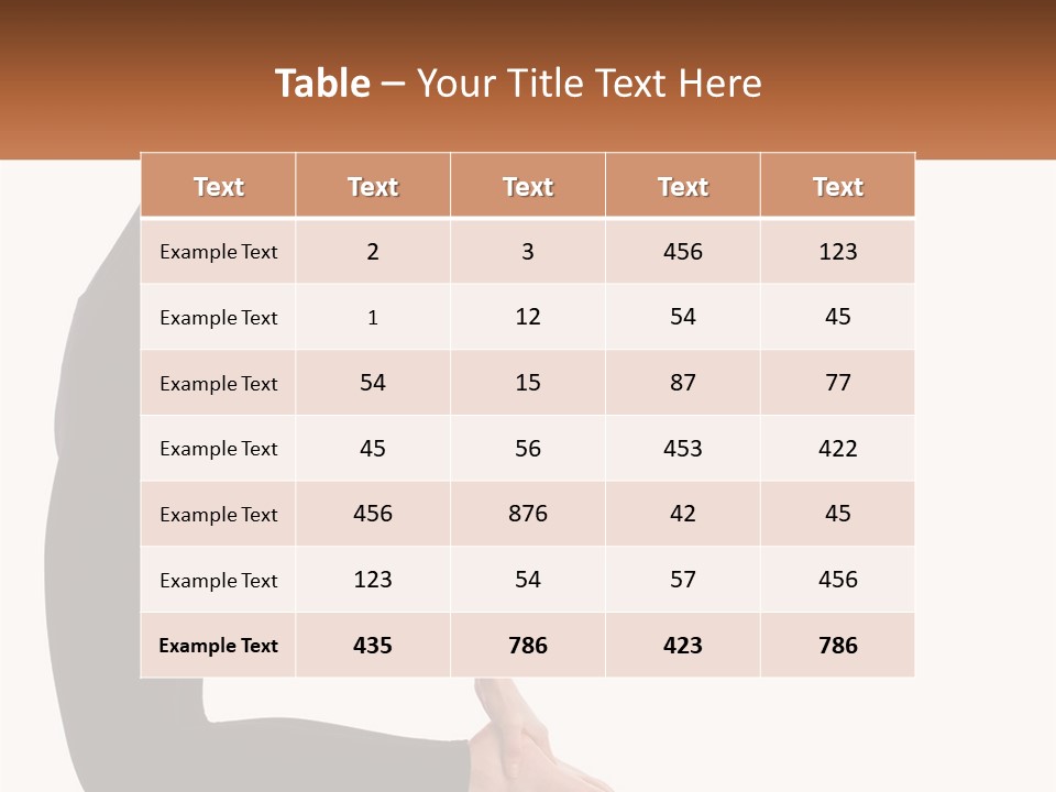 A Woman In A Yoga Pose With A Sign In Front Of Her PowerPoint Template