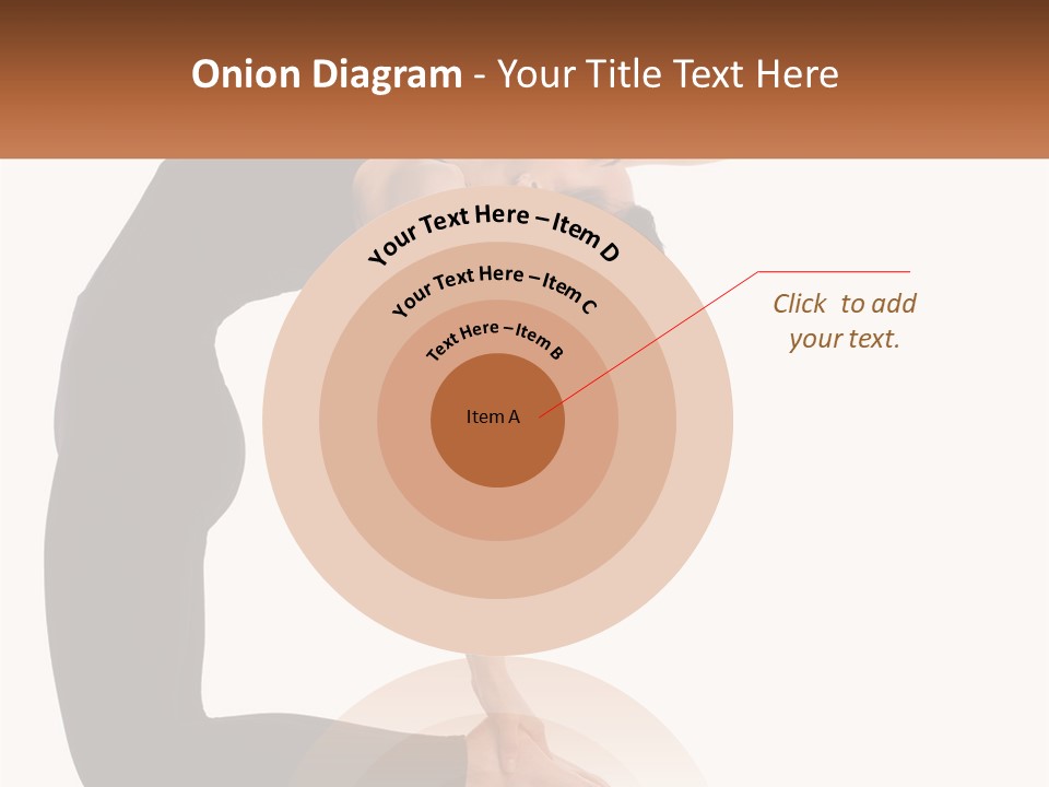 A Woman In A Yoga Pose With A Sign In Front Of Her PowerPoint Template