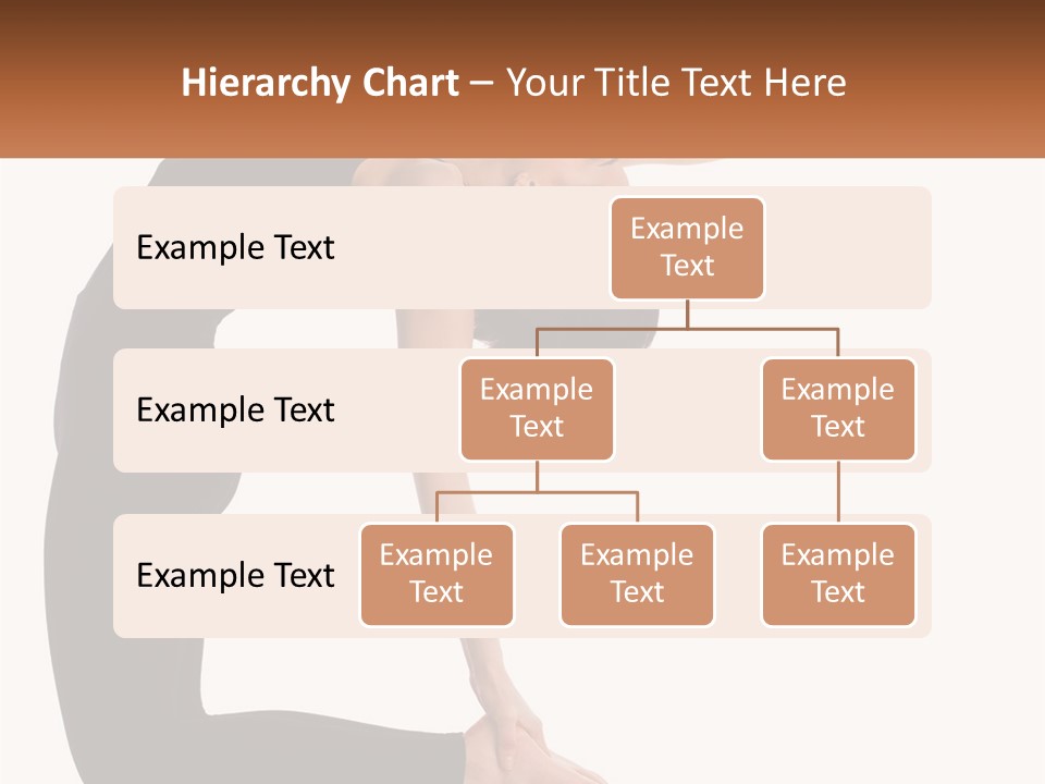 A Woman In A Yoga Pose With A Sign In Front Of Her PowerPoint Template