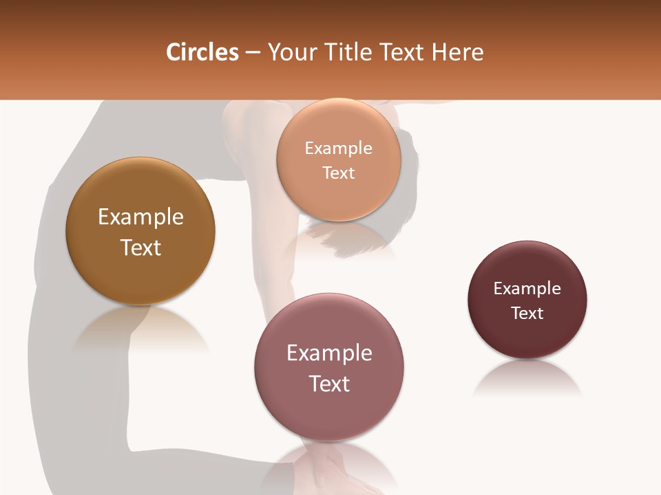 A Woman In A Yoga Pose With A Sign In Front Of Her PowerPoint Template