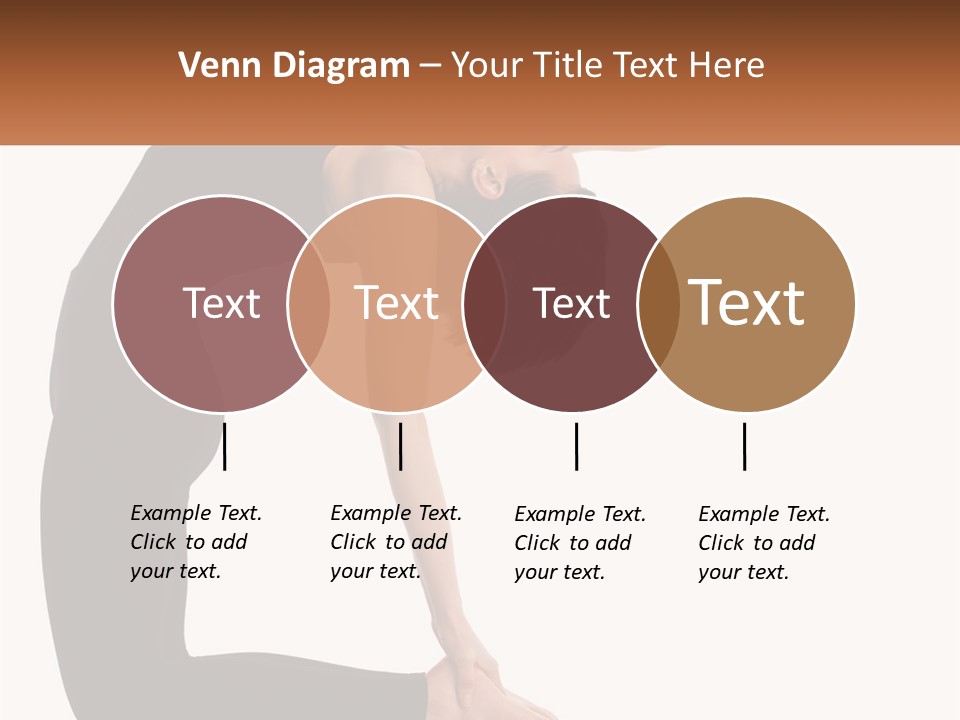 A Woman In A Yoga Pose With A Sign In Front Of Her PowerPoint Template