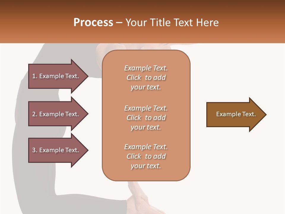 A Woman In A Yoga Pose With A Sign In Front Of Her PowerPoint Template