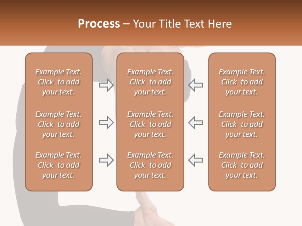 A Woman In A Yoga Pose With A Sign In Front Of Her PowerPoint Template